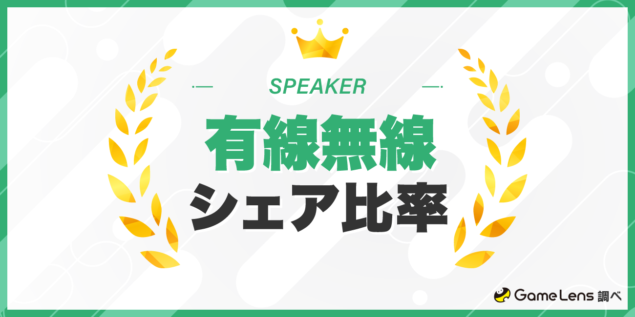 スピーカーの有線-無線のシェア比率