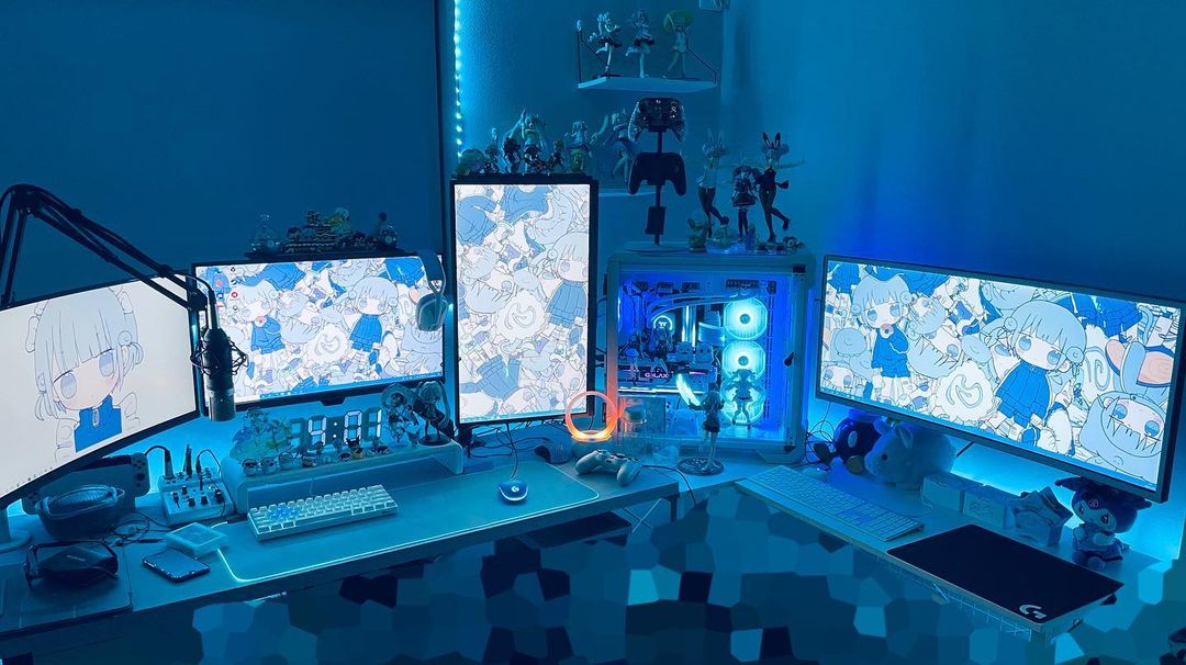 青色・水色のゲーム部屋の実例②